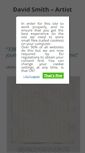 Mobile Screenshot of davidsmithartist.net